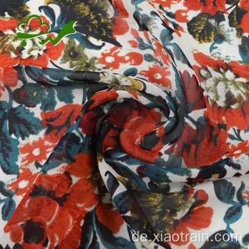 100d billig gedrucktes Polyester-Chiffon-Kleid-Gewebe